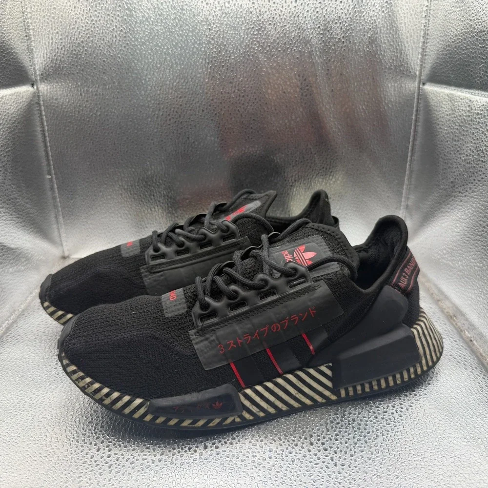 Size 7‎ Adidas NMD_R1 V2 Black Red White Mens Lace-Up Comfort Shoes FY2107